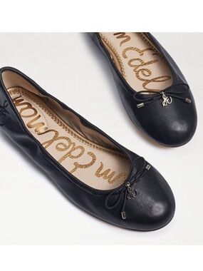 Sam Edelman Felicia Flat in Black. Leather. 9.5. Ballet Flat. Preppy. Old Money